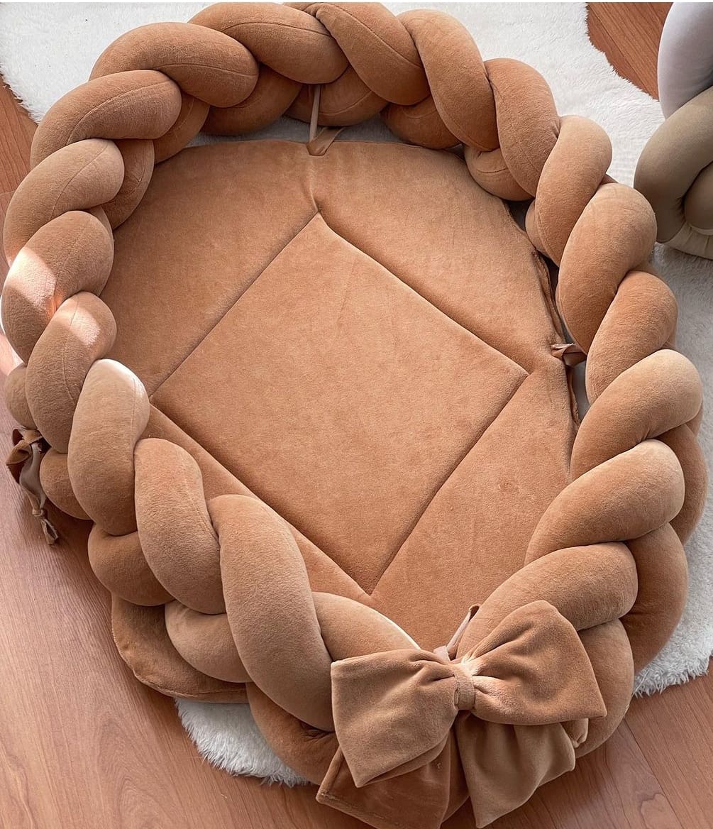 Plaited Bow Baby Nest- 8 colours available!