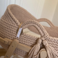 Hooded Basket with wooden stand.
